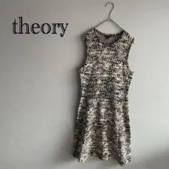 【セオリー】theory ノースリーブ ひざ丈ワンピース　(S) Aライン