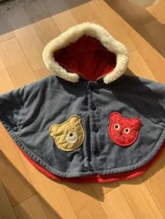 ポンチョ ミキハウス クマ フリーサイズ　アウター　ジャンパー