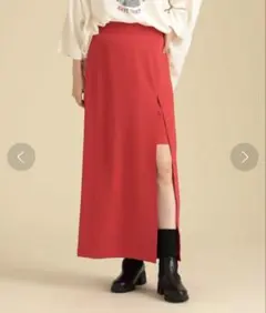 Ray BEAMS / サイド スリット ロングスカート