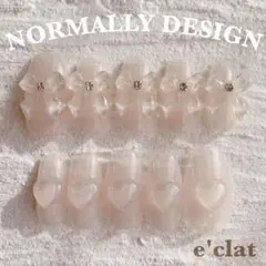 オーダー専用　韓国ネイル　量産型　ハート　リボン