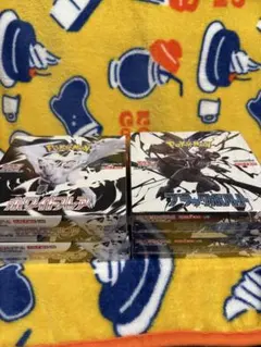 新品未開封シュリンク付き　ポケカ　ブラックボルト　ホワイトフレア　各2BOX