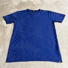 AZUL　メンズ 半袖　Tシャツ　Vネック青色　XL