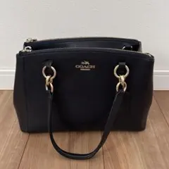COACH ショルダーバッグ　ハンドバッグ　紺色綺麗めコーデ