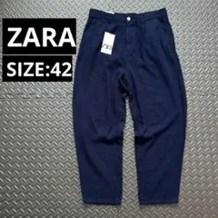 ZARA ザラ リラックスパンツ ブルー系 サイズ42