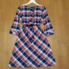 【美品】 ローラアシュレイ チェック柄 ワンピース