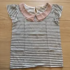 MPS. ストライプ襟付きTシャツ 120