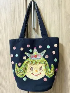 カーリーコレクション スパンコール トートバッグ 黒 ブラック