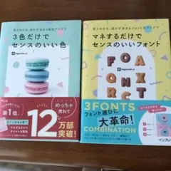 【美品】3色だけでセンスのいい色 & 3 FONTS COMBINATION