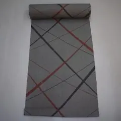 M19-21 新品 ポリエステル 小紋 着尺反物 黒灰