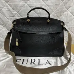 未使用級✨BALLY バリー キッセン スモール ハンドバッグ 2way シボ革