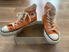 コンバース　オールスターオレンジ日本製23.5~24㎝　使用少美品