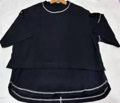 freaks Store ブラック　半袖Tシャツ ベスト付き