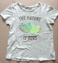 H&M THE FUTURE IS OURS スパンコール Tシャツ 140cmのサムネイル