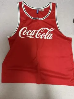 H&M DIVIDED Coca-Cola タンクトップ レッド Lのサムネイル