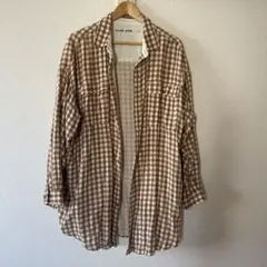 ニコアンド　オーバーサイズ　ビッグシャツ