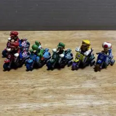 マリオカート ミニバイク 全5種+マリオ1種 プルバックカー