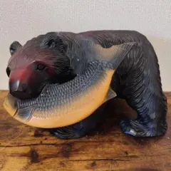 木彫り 熊 民芸品 置物のサムネイル