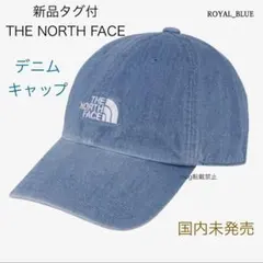 新品タグ付　ノースフェイス デニム　キャップ　BLUE 日本未発売