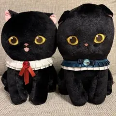 mofusand 黒仔猫にゃん BIGぬいぐるみ 2種セットのサムネイル