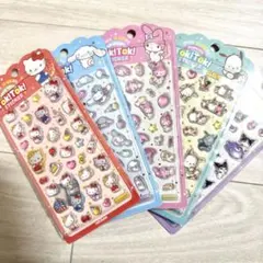 韓国限定 公式正規品 サンリオ ぷっくりシール 5枚セット