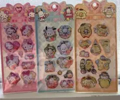 ウォーターシール　キャラクターシール　水貼りシール　3枚セット