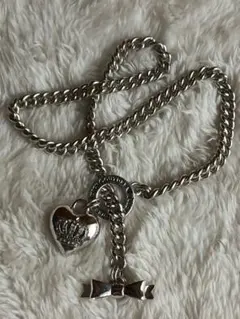 Juicy Couture チェーンネックレス ハート リボンのサムネイル