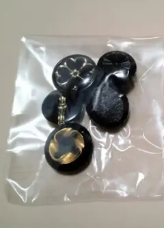 ヴィンテージボタン 黒セット