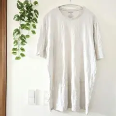 Tommy John 半袖 Tシャツ ロング丈 XL アイスグレー