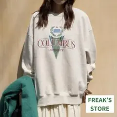 FREAK'S STORE フリークスストア クラックエンブレムロゴスウェット