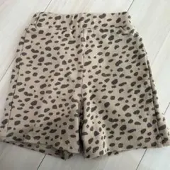 ペアマノン　ヒョウ柄 ハーフパンツ 80
