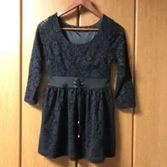 【CECIL McBEE】セシル チュニック　黒　Ｍ　レース