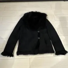LANVIN en Bleu プードルムートンジャケット - メルカリ