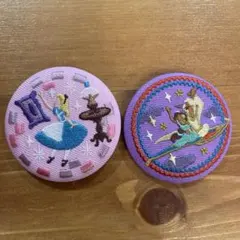 ディズニー刺繍缶バッジ