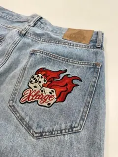XLARGE デニムパンツ 34 ファイヤーダイスのサムネイル