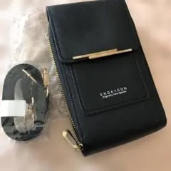ENDAYCON スマホショルダーバッグ ブラック
