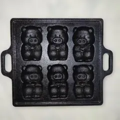 ブタ型 鋳物 焼き型 6個取り