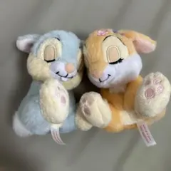 東京ディズニーリゾート　ペア　ぬいぐるみバッジ　とんすけ　ミスバニー