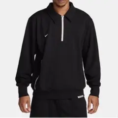 Nike ブラック ハーフジップ トレーナー