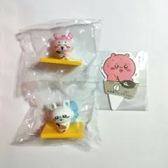 匿名配送 ちいかわ 松屋 古本屋(カニ) モモンガ フィギュア 2体セット