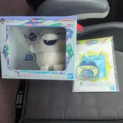 たまごっち　E賞シロイルカ　F賞　しゃかしゃかたまさいぼープレート まめっちのサムネイル