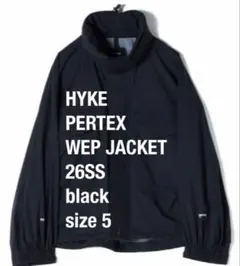 【新品 未使用】HYKE PERTEX WEP JACKET 黒 size 5のサムネイル