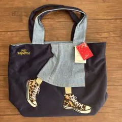 ネイビー トートバッグ