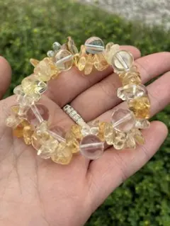 シトリンさざれ　水晶　デザブレ