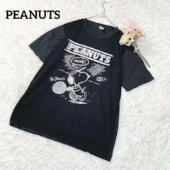 スヌーピー 半袖Tシャツ ピーナッツ プリント ブラック M キャラクターのサムネイル