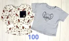 GU おさるのジョージ トムとジェリー トップス2枚セット　100