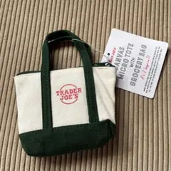 TRADER JOE'S ミニトートバッグ グリーン トレジョ