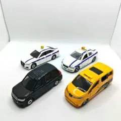 トミカ タクシー4台セット 廃盤マークX/非売品NV200/クラウン/JPN