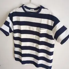 ストライプ Tシャツ ネイビー ホワイト