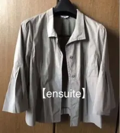 【美品】大きいサイズ　ensuite ボレロ　ブラウス　L LL 13号 15号