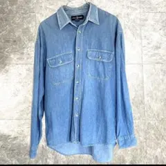00s/y2k denim shirt【polo work's】 刺繍
